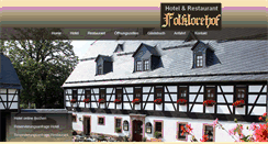 Desktop Screenshot of folklorehof.de